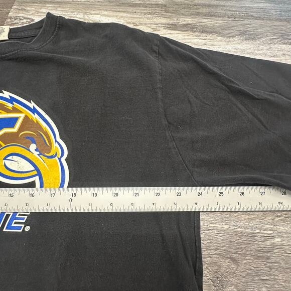 Vintage 90s Oarsman Kent State Golden Flashes Black Men XL T-shirt Heavyweight - Picture 6 of 8